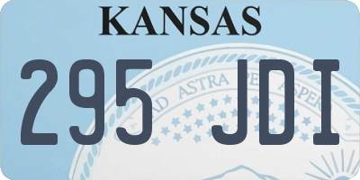 KS license plate 295JDI