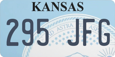 KS license plate 295JFG