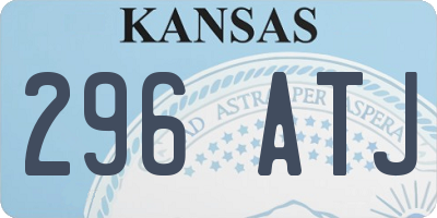 KS license plate 296ATJ