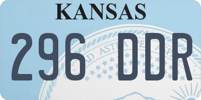 KS license plate 296DDR