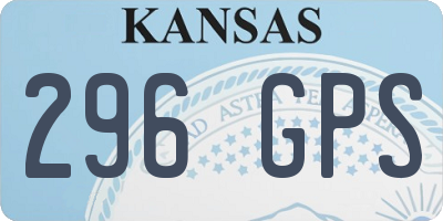 KS license plate 296GPS