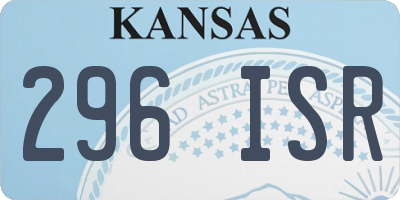 KS license plate 296ISR