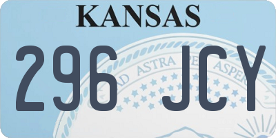 KS license plate 296JCY
