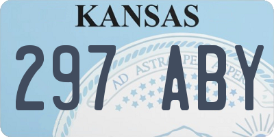 KS license plate 297ABY