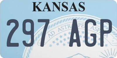 KS license plate 297AGP
