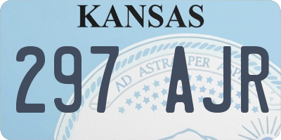 KS license plate 297AJR
