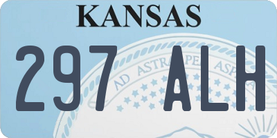 KS license plate 297ALH