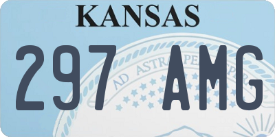 KS license plate 297AMG