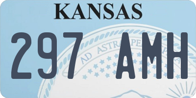 KS license plate 297AMH