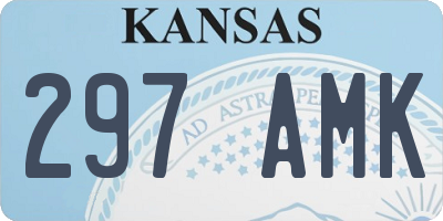 KS license plate 297AMK