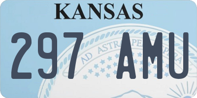 KS license plate 297AMU