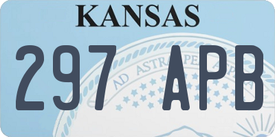 KS license plate 297APB