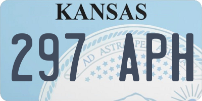 KS license plate 297APH