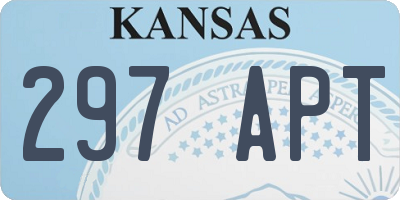 KS license plate 297APT