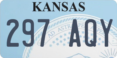 KS license plate 297AQY