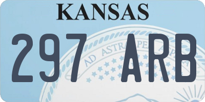 KS license plate 297ARB