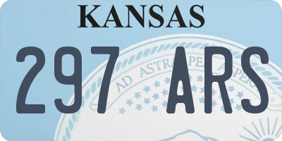 KS license plate 297ARS