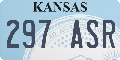 KS license plate 297ASR