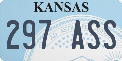 KS license plate 297ASS