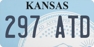 KS license plate 297ATD