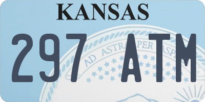 KS license plate 297ATM