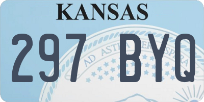 KS license plate 297BYQ