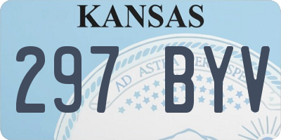 KS license plate 297BYV