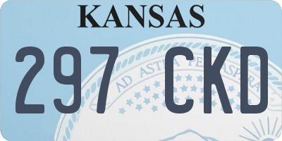 KS license plate 297CKD