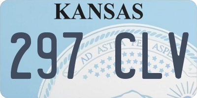 KS license plate 297CLV