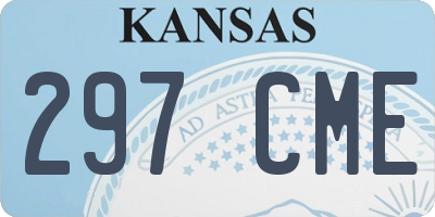 KS license plate 297CME