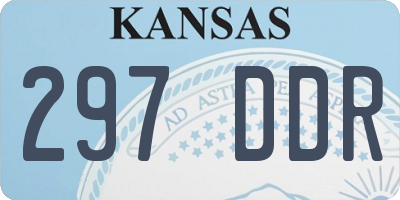 KS license plate 297DDR