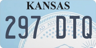 KS license plate 297DTQ