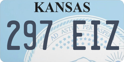 KS license plate 297EIZ
