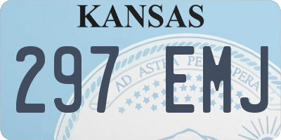 KS license plate 297EMJ