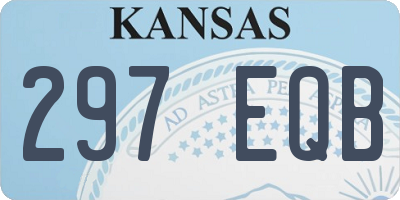 KS license plate 297EQB