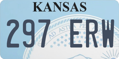 KS license plate 297ERW