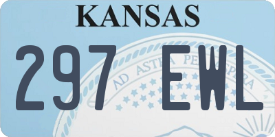 KS license plate 297EWL