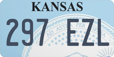 KS license plate 297EZL