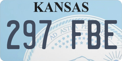 KS license plate 297FBE