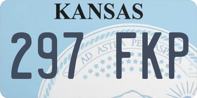 KS license plate 297FKP