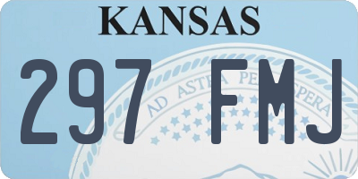 KS license plate 297FMJ