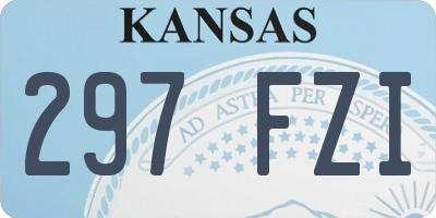 KS license plate 297FZI