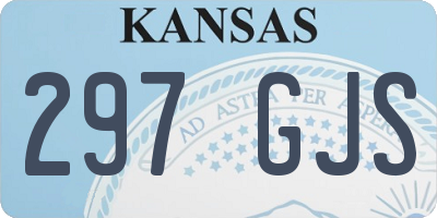 KS license plate 297GJS