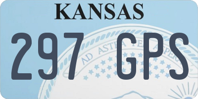 KS license plate 297GPS
