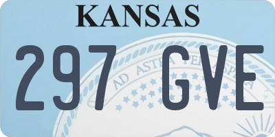 KS license plate 297GVE