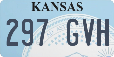 KS license plate 297GVH