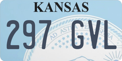 KS license plate 297GVL