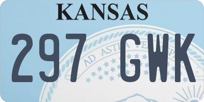 KS license plate 297GWK