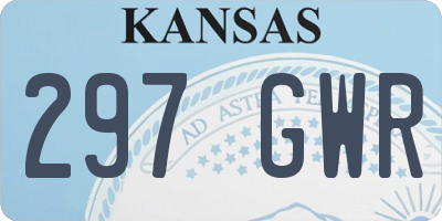 KS license plate 297GWR