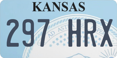 KS license plate 297HRX